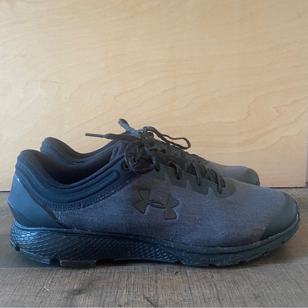 Under Armour Charged Escape 3 Evo Triple Black Mens Size 14 Running Shoes